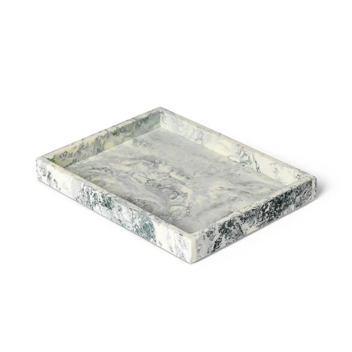 Ferm Living - Mist Dienblad, 15 x 20 cm, emerald off-white