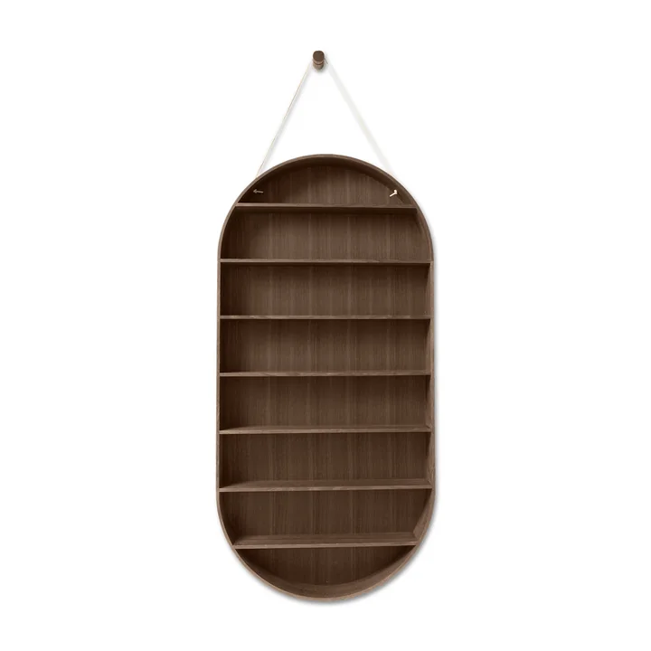 Ferm Living - Ovale Dorm wandplank, gerookt eiken