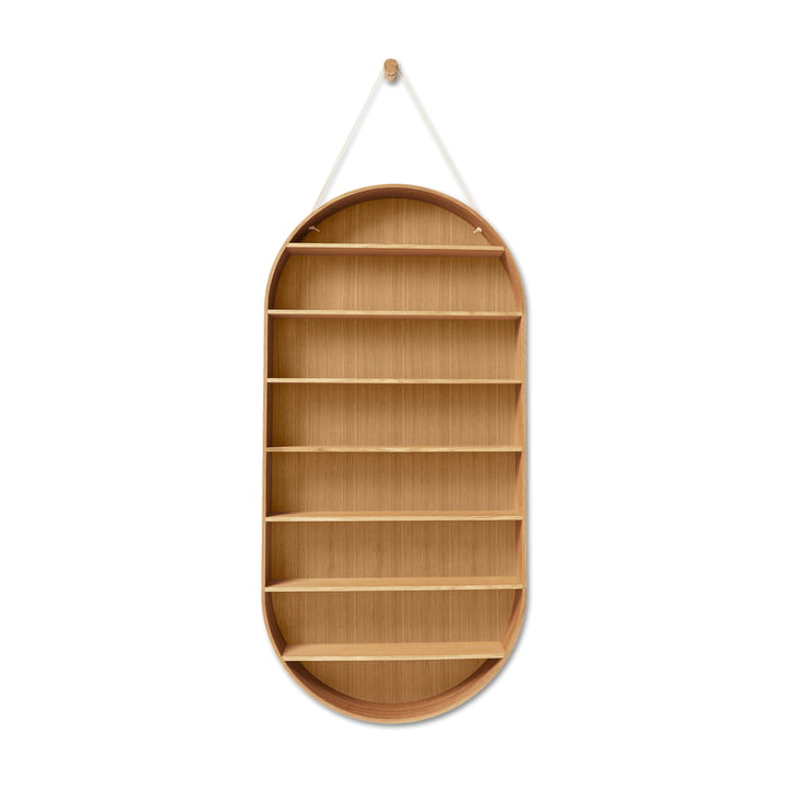 ferm Living - Ovale Dorm wandplank, geolied eiken