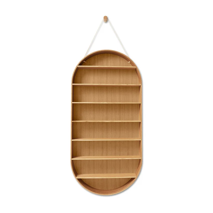 Ferm Living - Ovale Dorm wandplank, geolied eiken