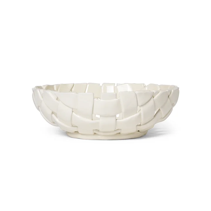Ferm Living - Plait bowl, Ø 30 cm, gebroken wit