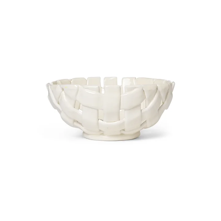 Ferm Living - Plait bowl, Ø 24 cm, gebroken wit