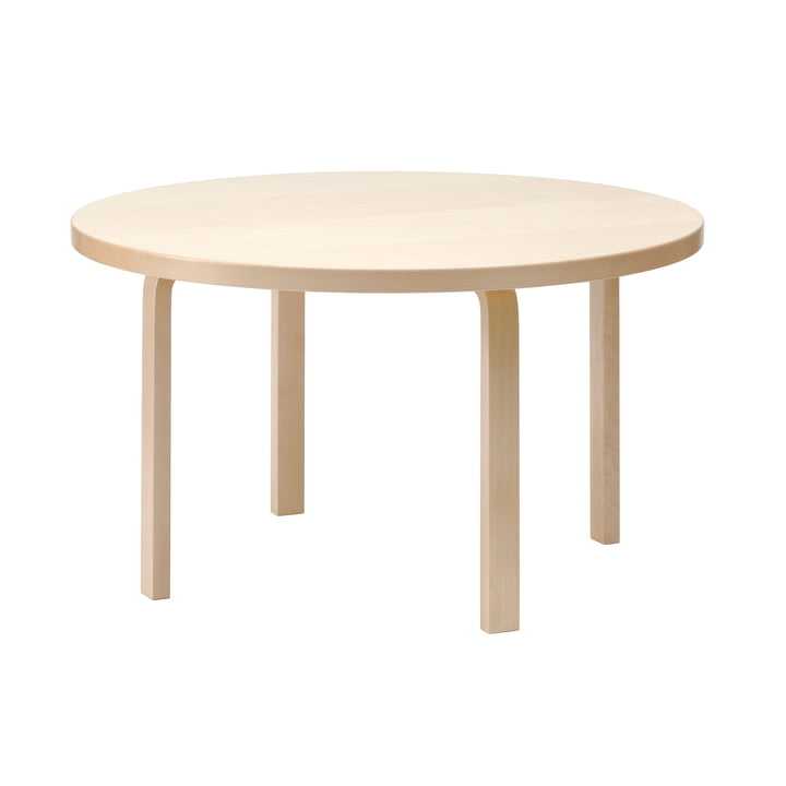 Artek - Aalto eettafel, Ø 125 cm, berken naturel