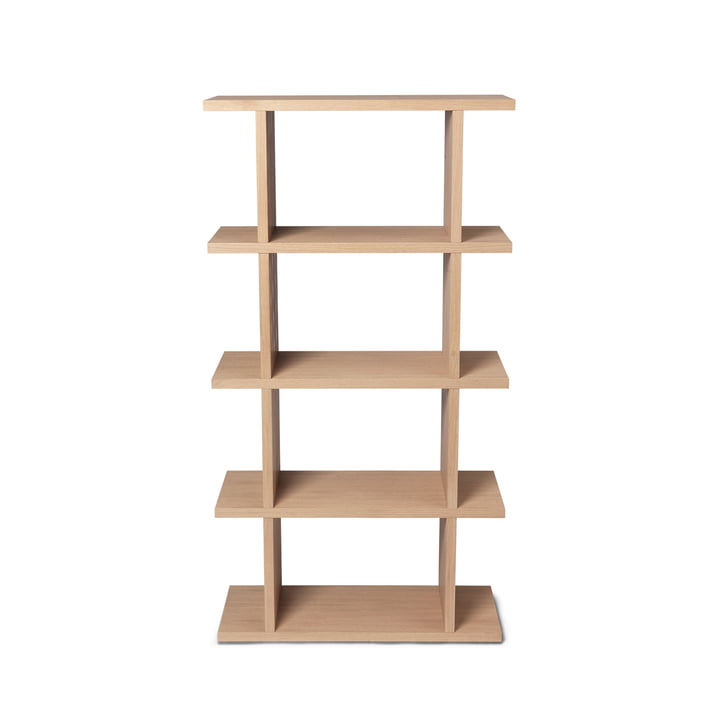 ferm Living - Kona boekenkast 1 x 4, 75 x 141 cm, eiken natuur