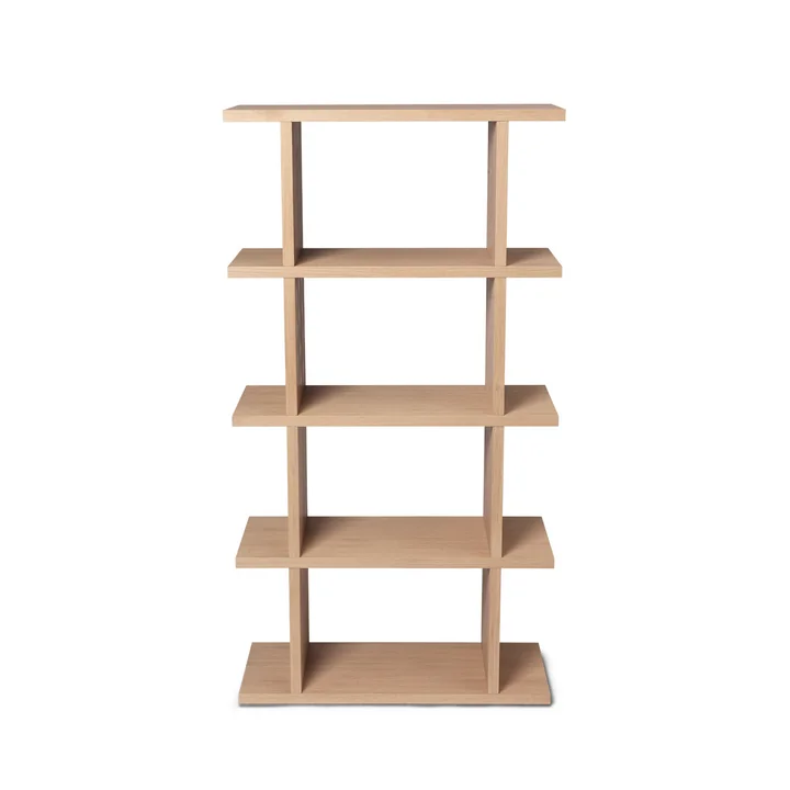 Ferm Living - Kona boekenkast 1 x 4, 75 x 141 cm, eiken natuur