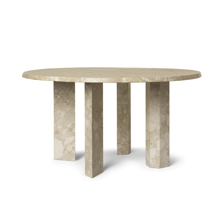 ferm Living - Taula salontafel, H 35 x Ø 67 cm, marmer, zand