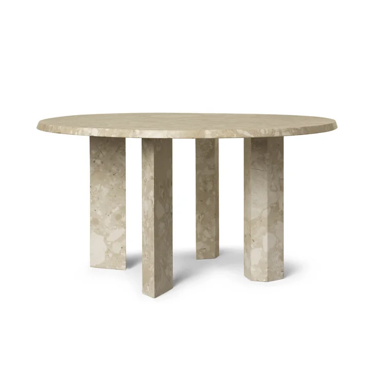 Ferm Living - Taula salontafel, H 35 x Ø 67 cm, marmer, zand
