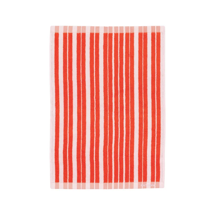 Marimekko - Raide handdoek, 50 x 70 cm, rood / roze