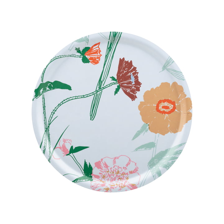 Marimekko - Puutarhakutsut dienblad, Ø 31 cm, veelkleurig