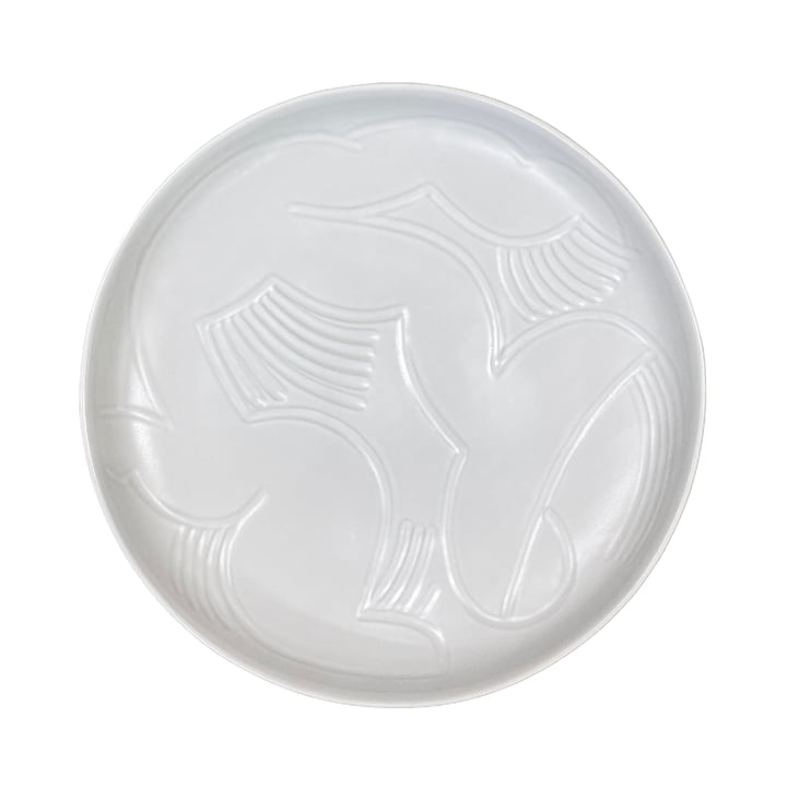 Marimekko - Oiva Vildmo serveerbord, 32 cm, wit