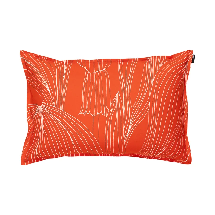 Marimekko - Kukat Puhkeavat kussenhoes, 40 x 60 cm, tomaat rood / wit
