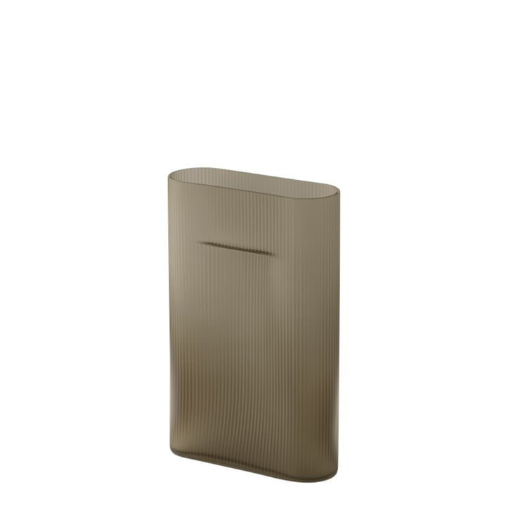 Muuto Ridge - Vaas H 35 cm, glas, taupe