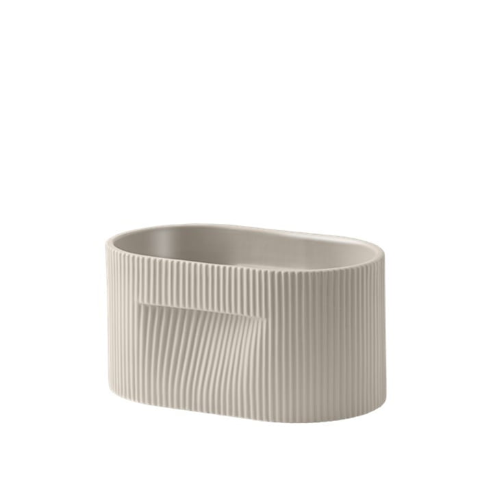 Muuto Ridge - Bloempot, H 13 cm, beige