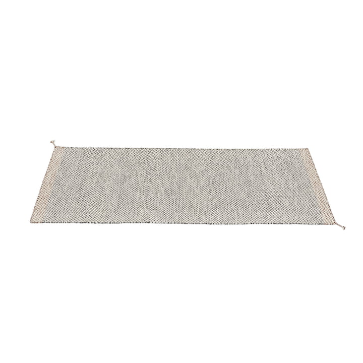 Muuto - Ply buitentapijt loper 200 x 80 cm, zwart / wit