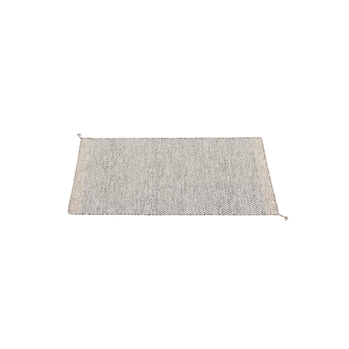 Muuto - Ply Outdoor Vloerkleed 140 x 80 cm, zwart / wit