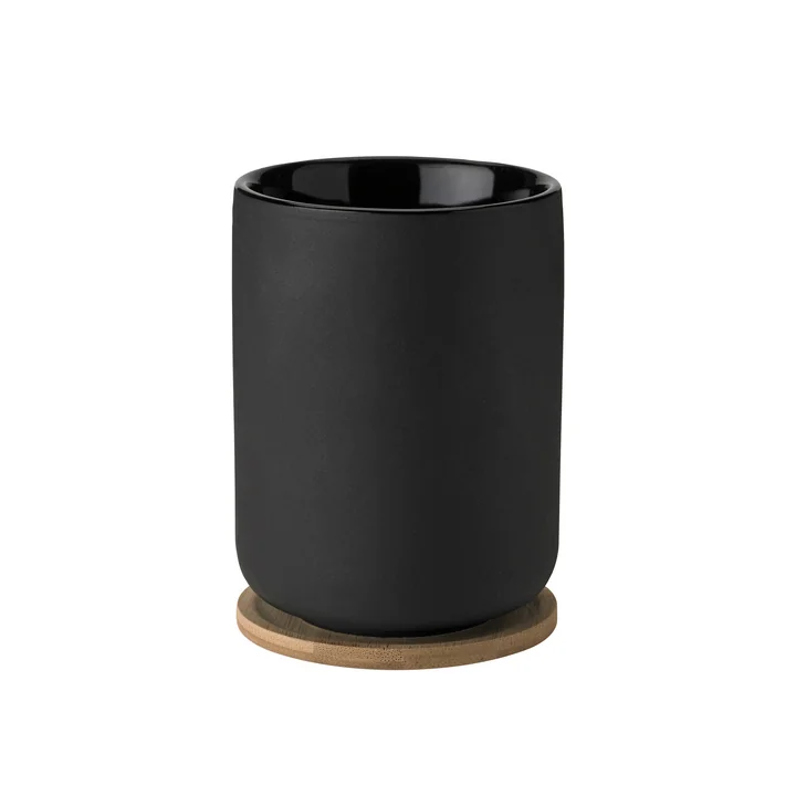 Stelton - Theo Thermo theemok met onderzetter, 0,25 l, zwart