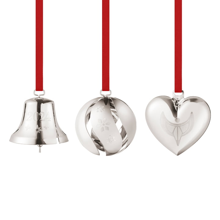 Georg Jensen - Geschenkset 2024 (3 stuks), palladium