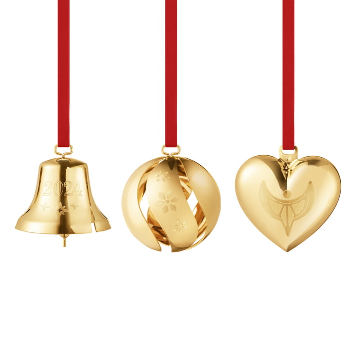 Georg Jensen - Geschenkset 2024 (3 stuks), goud