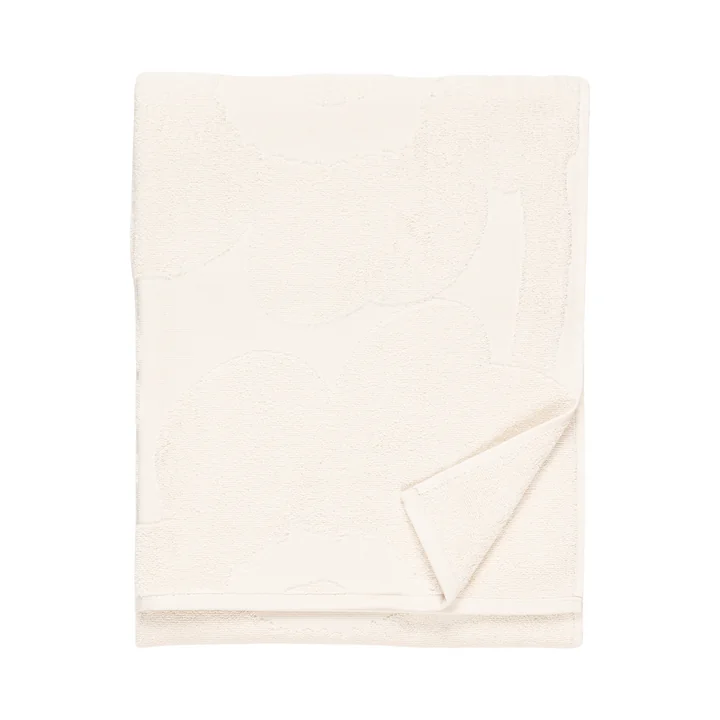 Marimekko Unikko Solid - Handdoekenset, ivoor, gevouwen