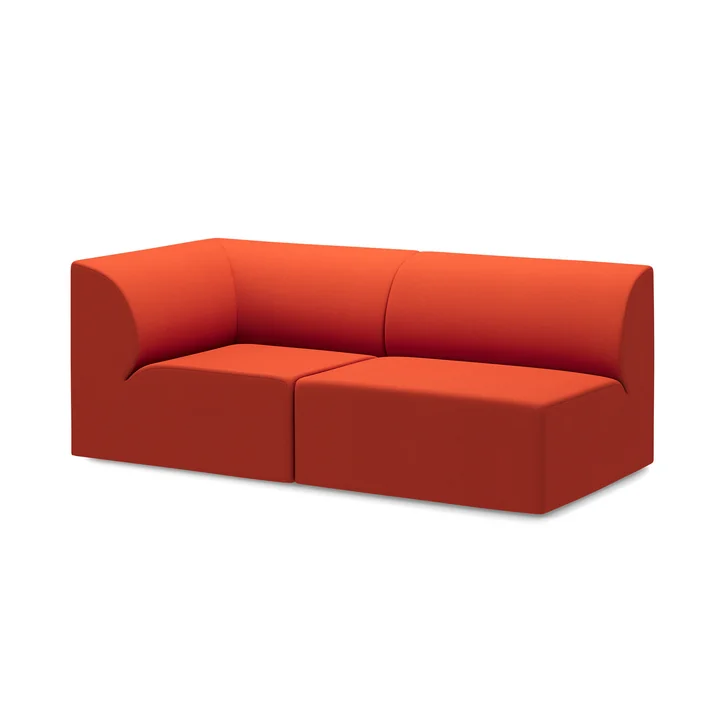 2. OUT Objecten van deze tijd - Weber 01 5-zitsbank, puur oranje (Vidar 4 0542 by Kvadrat)