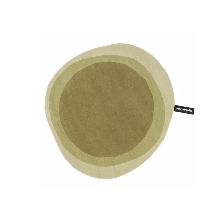 nanimarquina - Vloerkleed Layers, Ø 80 cm, groen (Exclusive Edition)
