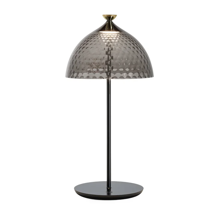Kartell - Pumo LED tafellamp, rookgrijs / zwart
