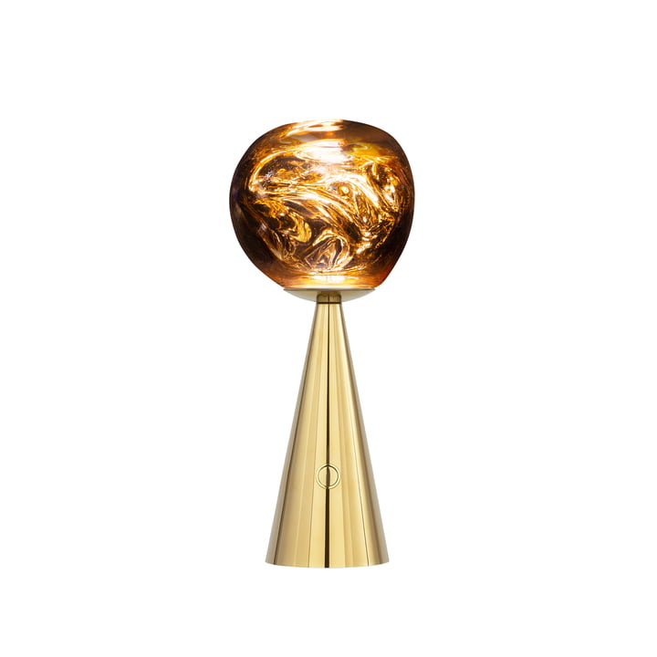 Tom Dixon - Melt LED tafellamp met oplaadbare batterij, goud