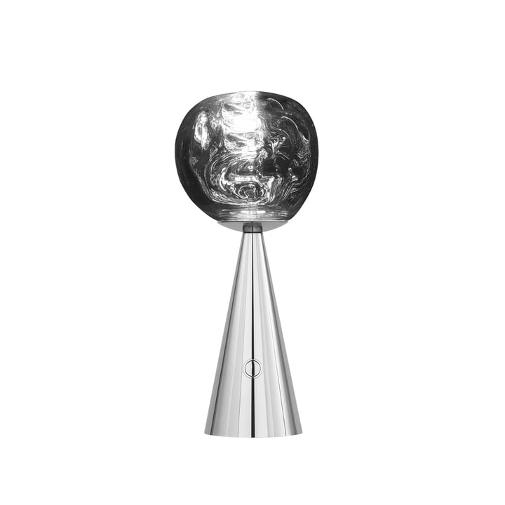 Tom Dixon - Melt LED tafellamp met oplaadbare batterij, zilver