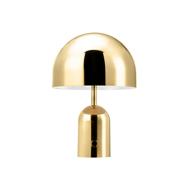 Tom Dixon - Bell LED tafellamp met oplaadbare batterij, goud