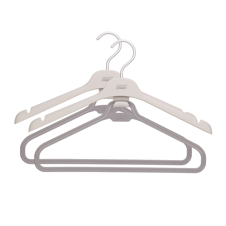 Joseph Joseph Orderly - Kleerhanger, tweelaags, ecru (set van 2)