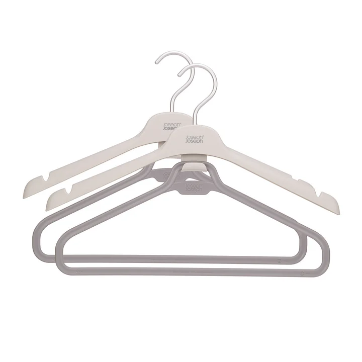 Joseph Joseph Orderly - Kleerhanger, tweelaags, ecru (set van 2)