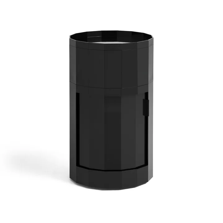 Facet kast met poten en wielen, hoog, antraciet van HAY