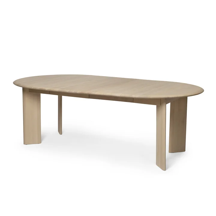 Ferm Living - Bevel uitschuifbare tafel, beuk wit geolied