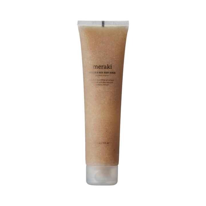 Meraki & - Abrikozen-rijst lichaamsscrub, 150 ml