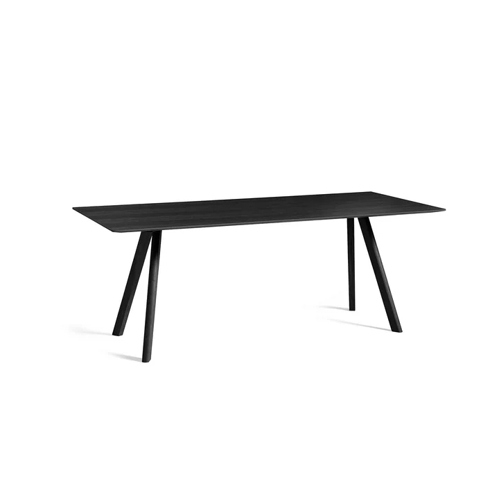 HAY - Copenhague CPH30 2. 0 Eettafel 200 x 90 cm, zwart gebeitst eiken