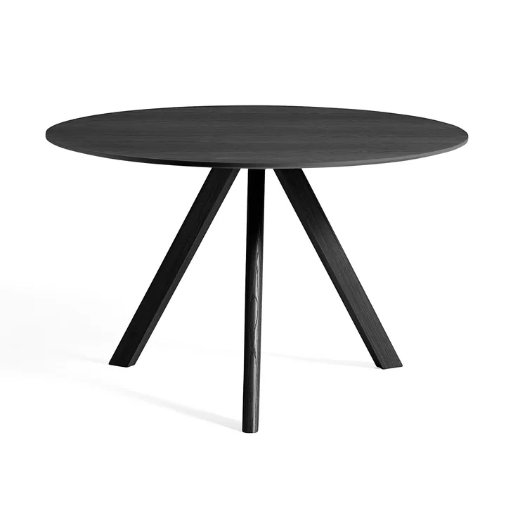 HAY - Copenhague CPH20 2. 0 Tafel Ø 120 cm, zwart gelakt eiken