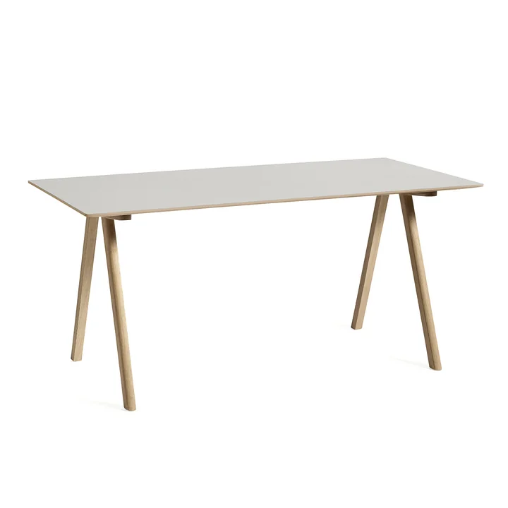 Copenhague CPH10 2. HAY - 0 Tafel, 160 x 80 cm, gelakt eiken / gebroken wit