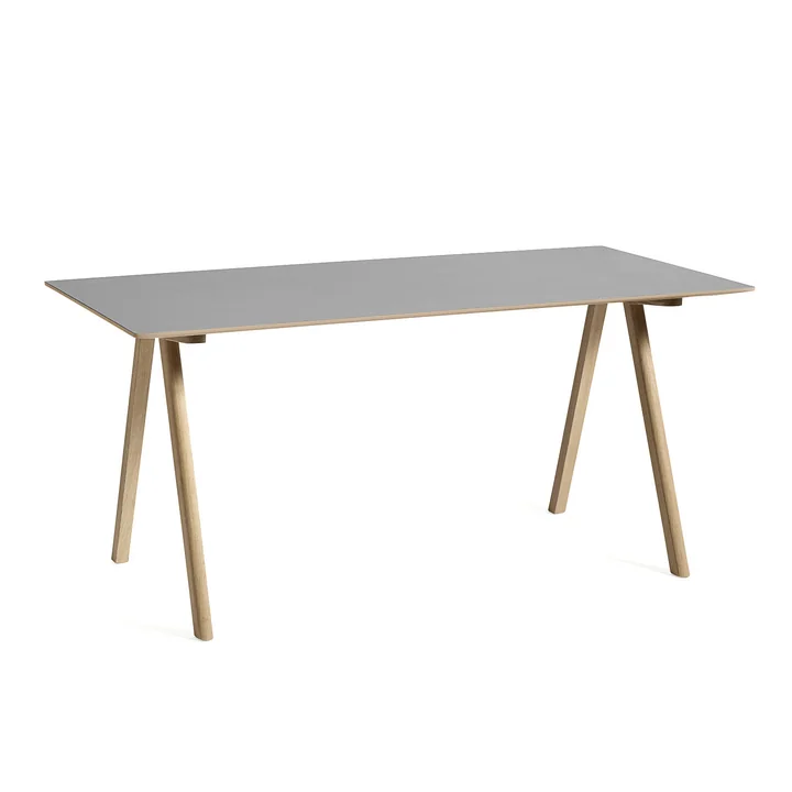 Copenhague CPH10 2. HAY - 0 Tafel, 160 x 80 cm, gelakt eiken / grijs