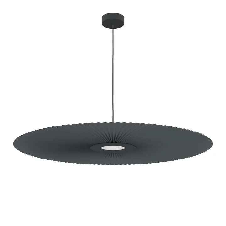 Hartô - Carmen LED hanglamp L, Ø 120 cm, leigrijs (RAL 7016)