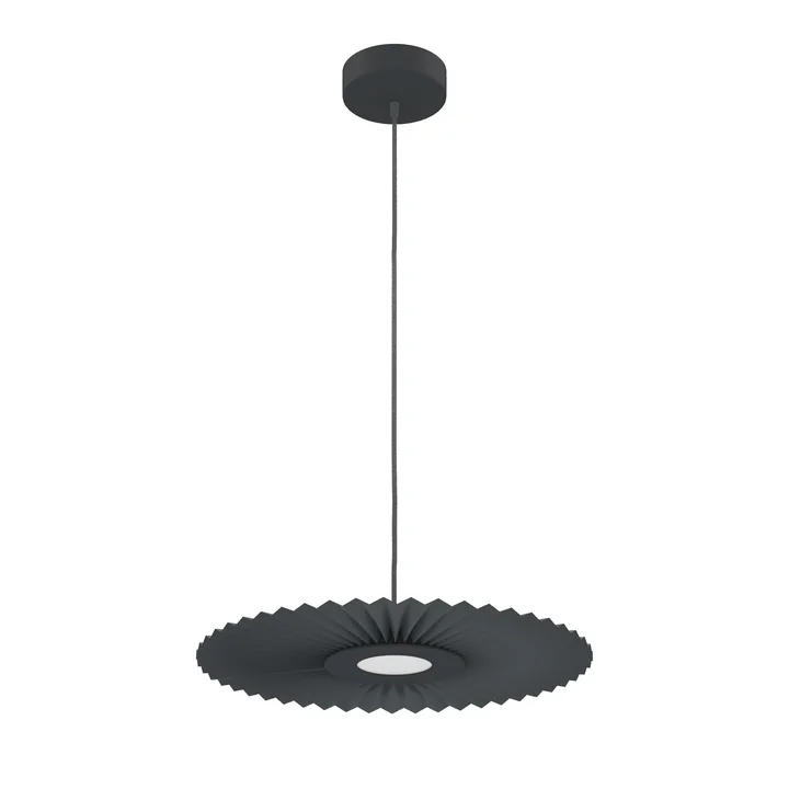 Hartô - Carmen LED hanglamp S, Ø 50 cm, leigrijs (RAL 7016)