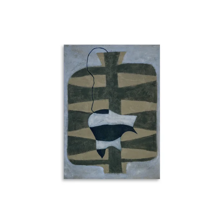 Paper Collective - Blauwe Lelie Poster, 30 x 40 cm