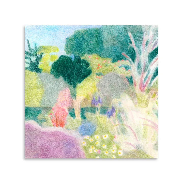 Paper Collective Un Jardin à Kergoët - Poster, 100 x 100 cm