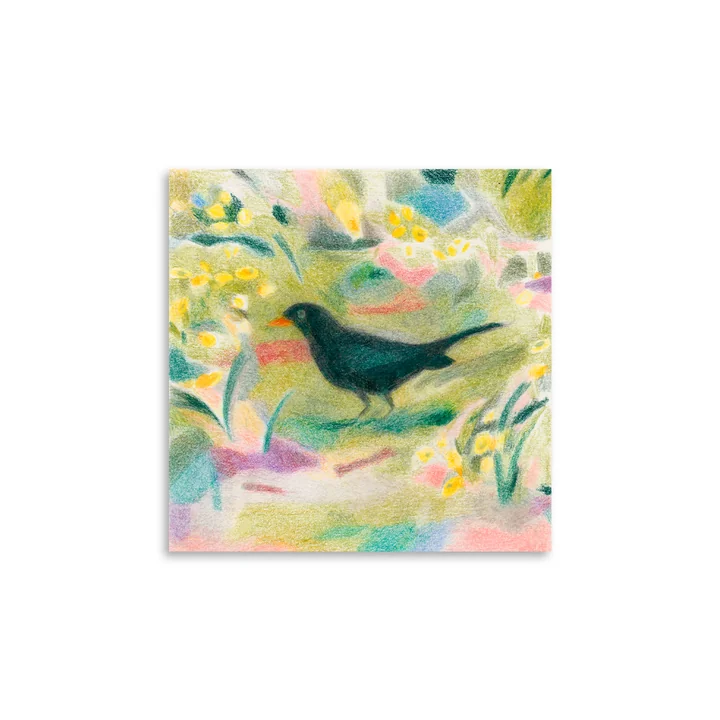 Paper Collective Un Merle - Poster, 50 x 50 cm