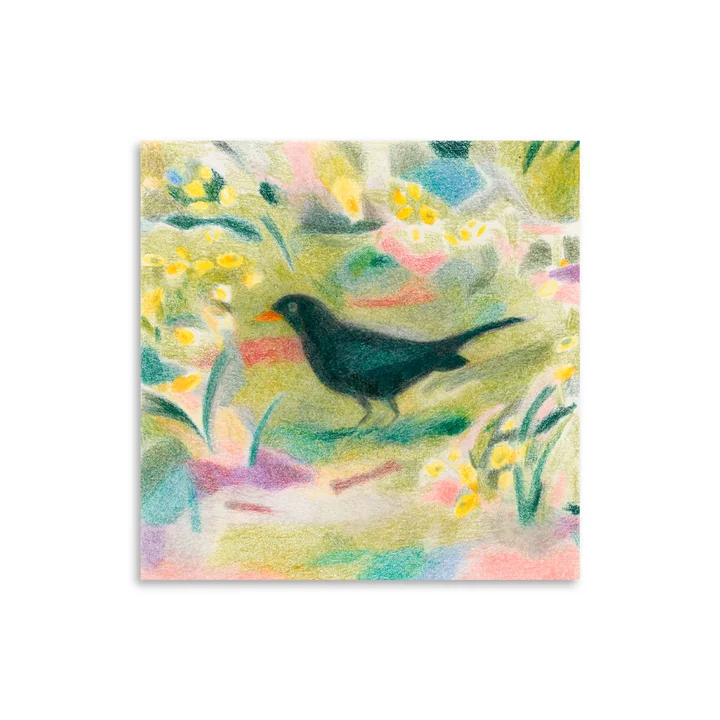 Paper Collective Un Merle - Poster, 70 x 70 cm