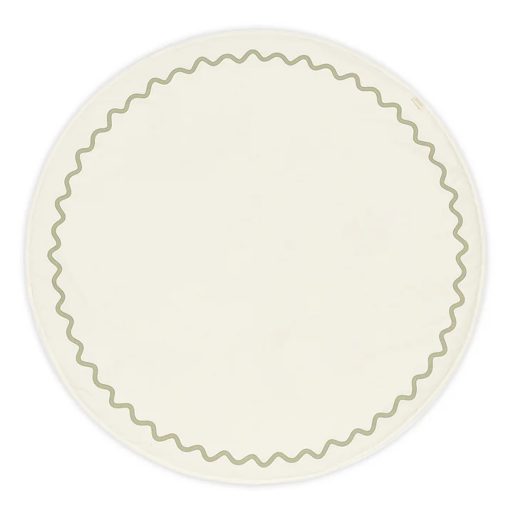 Nobodinoz - Speeltapijt Vibes, Ø 105 cm, groen