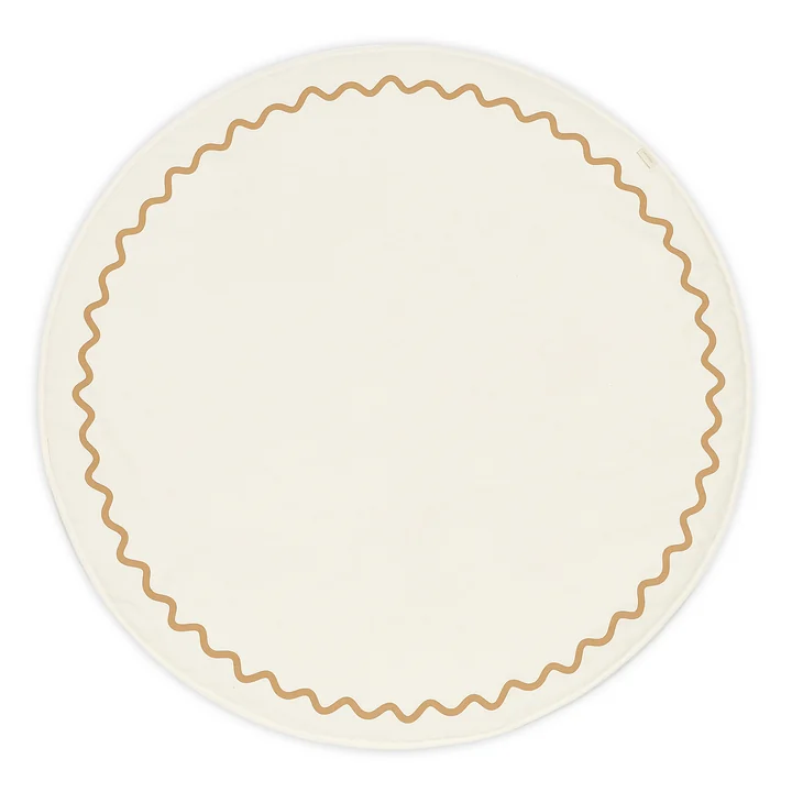 Nobodinoz - Vibes speeltapijt, Ø 105 cm, oker