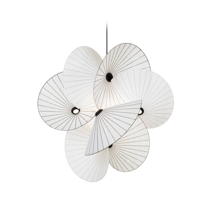 Moooi - Serpentine hanglamp 8, wit / zwart