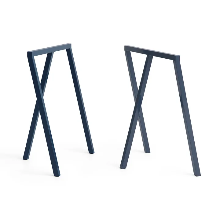 HAY - Loop tafel schragen Stand Frame, diep blauw (2 stuks)