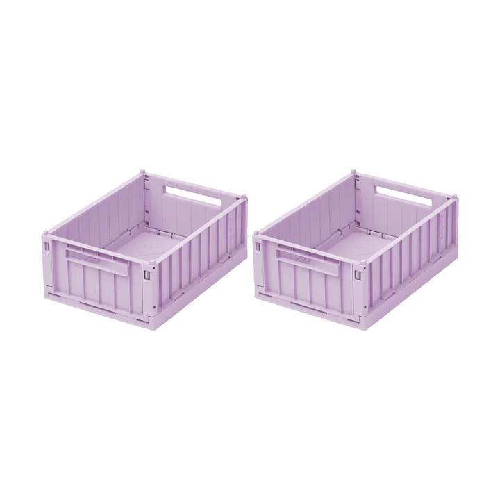 LIEWOOD - Weston Opbergdoos, 25 x 18 x 9,5 cm, licht lavendel (set van 2)