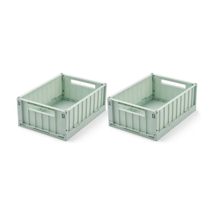 LIEWOOD - Weston Opbergdoos, 25 x 18 x 9,5 cm, light peppermint (set van 2)